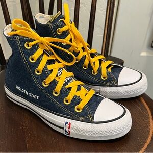 Converse All Star High Top NBA Golden State Warriors Shoes Women's